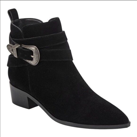 NEW with Box Marc Fisher YANDI WESTERN BUCKLE‎ Ankle BOOT - Picture 1 of 11